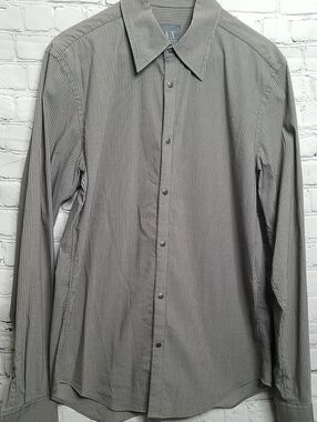 Armani exchange mens snap Up shirt size Small EUC